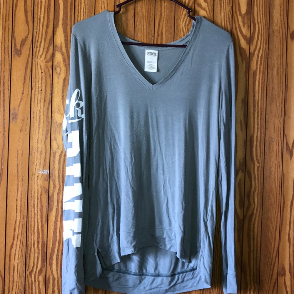 Pink long sleeve light weight top